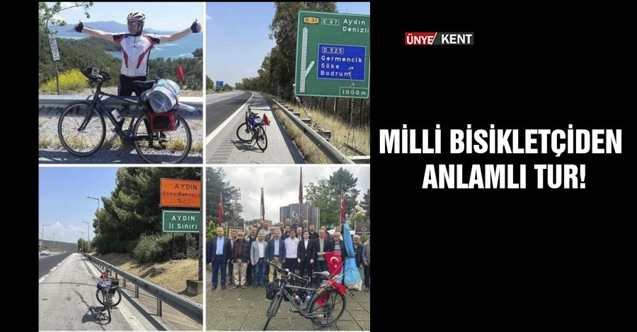 Milli bisikletçiden anlamlı tur!
