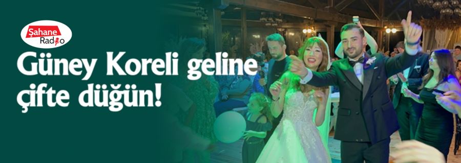 Güney Koreli geline çifte düğün!