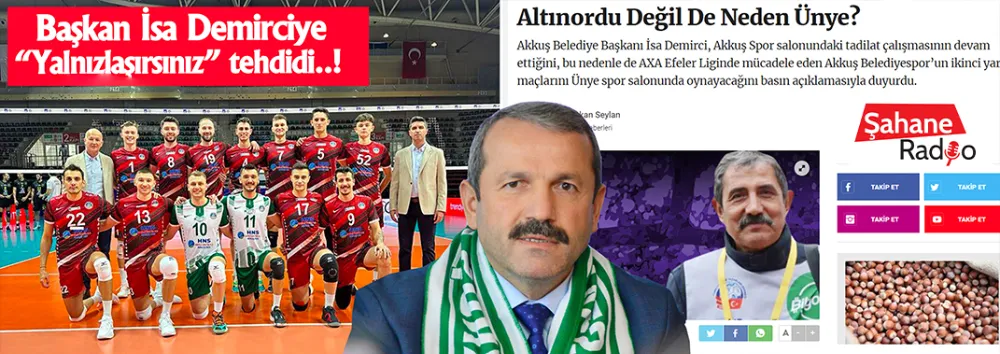 Başkan İsa Demirciye  “Yalnızlaşırsınız” tehdidi..!