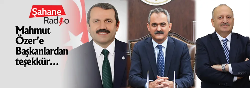 Mahmut Özer’e Başkanlardan teşekkür … 