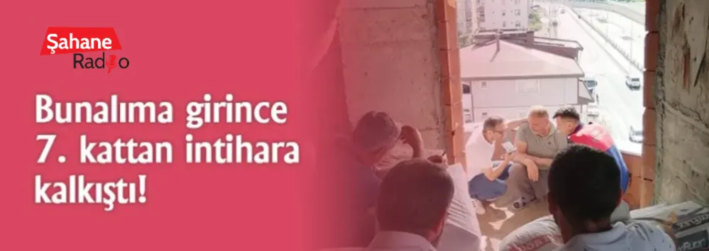 Bunalıma girince 7. kattan intihara kalkıştı!