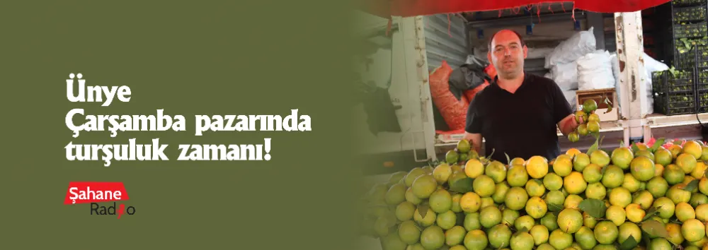 Ünye Çarşamba pazarında turşuluk zamanı! 