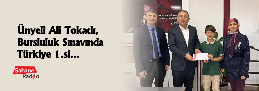 Ünyeli Ali Tokatlı, Bursluluk Sınavında Türkiye 1.si… 