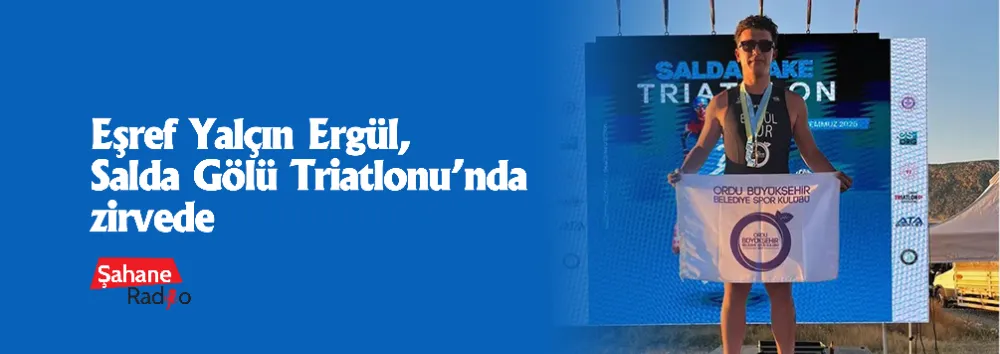   Eşref Yalçın Ergül, Salda Gölü Triatlonu’nda zirvede