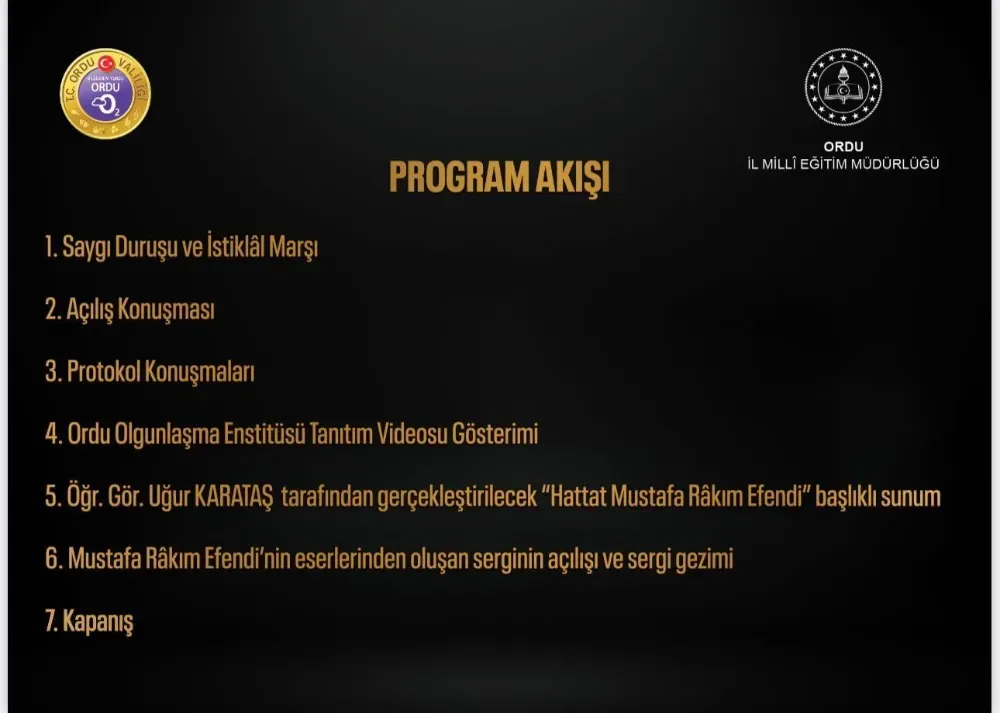 Hattat Mustafa Râkım Efendi, vefatının 200. yılında Ordu’da anılacak